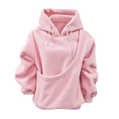 PAWVELA - Teddy Fleece Pet Pouch Hoodie for Cozy Carrying