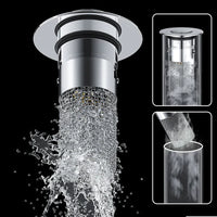 DRAIVEL - Polished Pop-Up Drain Stopper That Traps Hair and Prevents Clogs