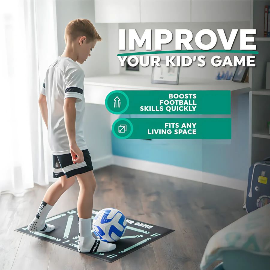 BOLVYRA - Football Training Mat for Better Ball Control at Home