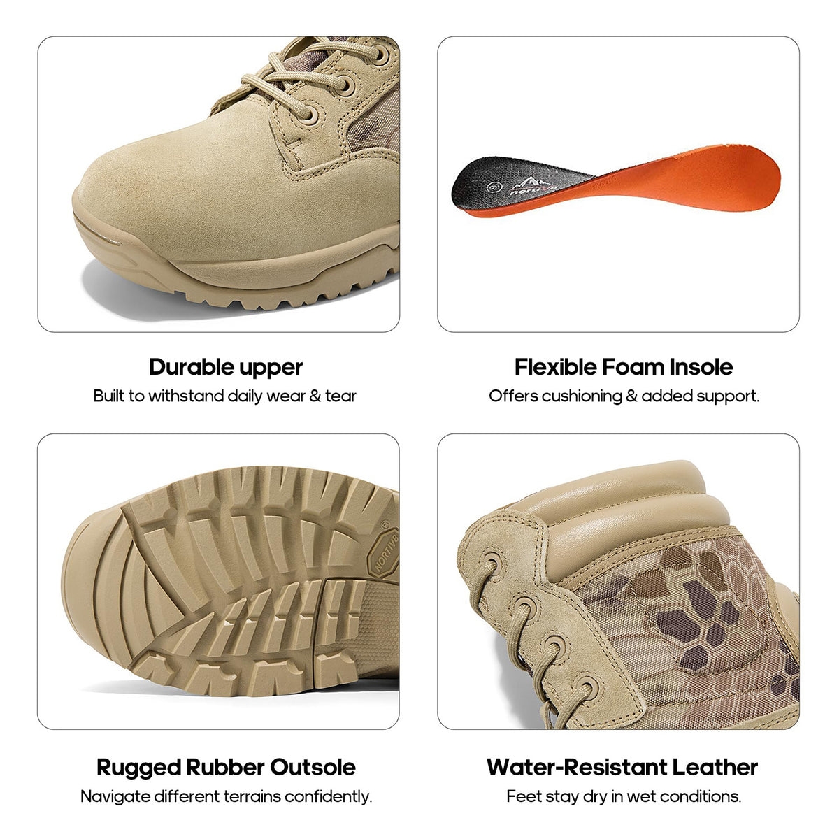 VELDRIK - Waterproof Tactical Boots for All-Day Outdoor Support