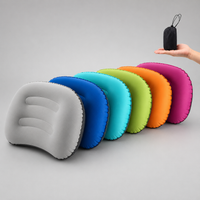 AIRREST - Inflatable Travel Pillow for Colorful Curved Support