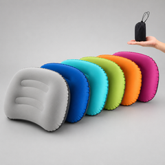 AIRREST - Inflatable Travel Pillow for Colorful Curved Support