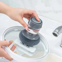 BRISTIVA - Soap-Dispensing Dish Brush for Faster Cleanup