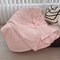 Emotional Cooling Blanket for Relaxation - Soundwave Technology Embossed Striped Design with Ball Accents, Breathable Lightweight Summer Throw, Machine Washable Wrinkle-Resistant Multi-Use Blanket And Shawl in White And Grey, Random Color