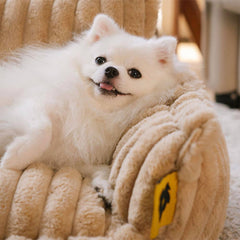 PLOVENA - Plush Orthopedic Dog Sofa for Supportive Rest