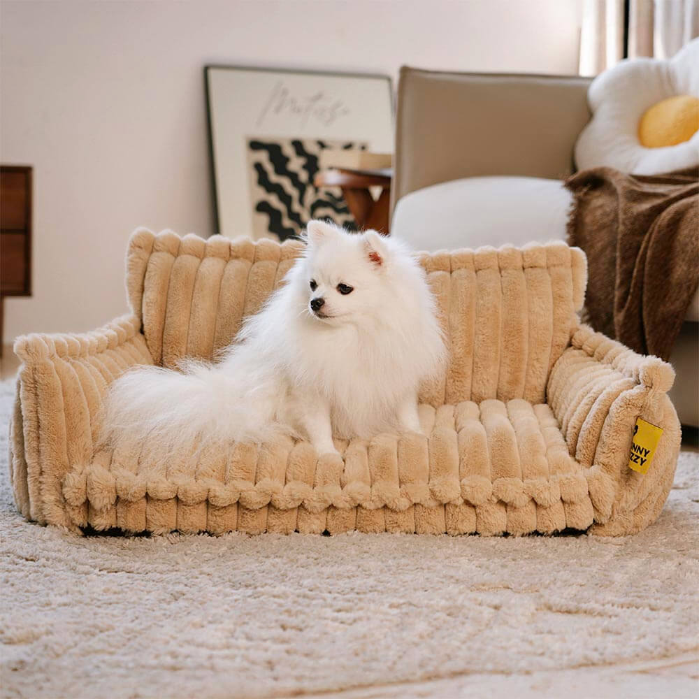 PLOVENA - Plush Orthopedic Dog Sofa for Supportive Rest