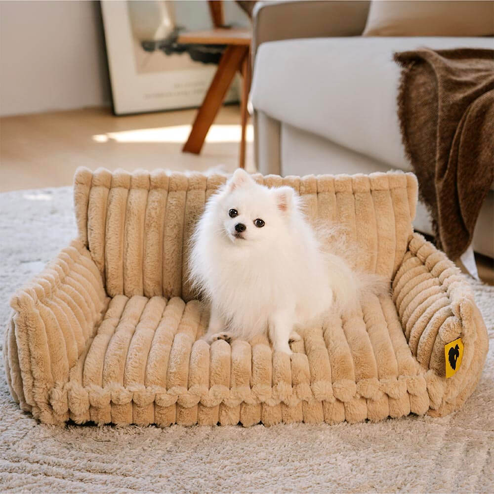 PLOVENA - Plush Orthopedic Dog Sofa for Supportive Rest