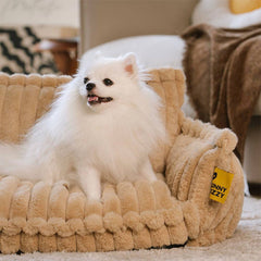 PLOVENA - Plush Orthopedic Dog Sofa for Supportive Rest