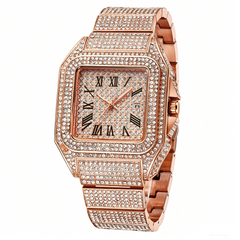 GLIMVIA - Square Rhinestone Watch That Adds Sparkle to Any Look