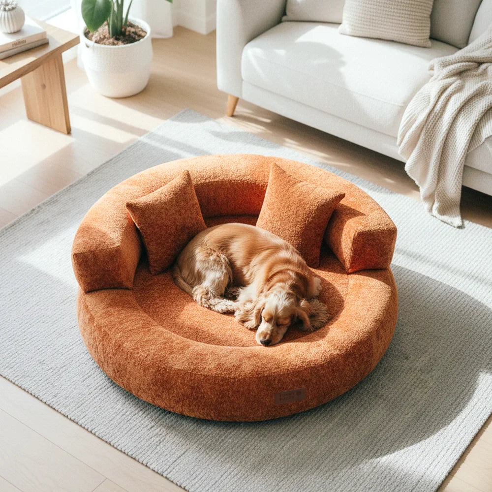 PAVLUNE - Statement Velvet Dog Bed for Cushioned Joint Support