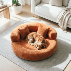 PAVLUNE - Statement Velvet Dog Bed for Cushioned Joint Support