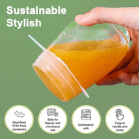ECOCOVER - Stretchable Silicone Lids for Fresher Food Storage