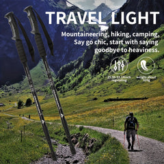 TRAVYLO - Adjustable Trekking Poles for Balanced Trail Support
