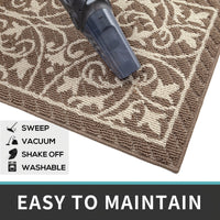 PUREHOME - Low Profile Indoor Mat Entryway Rug Non-Slip