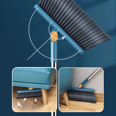 BRISTORA - Rotating Broom and Dustpan Set for Bend-Free Cleaning