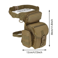 Men's Tactical Waist Bag Leg Hanging B Type Cross Leg Belt Outdoor Riding Hiking Thigh Bag
