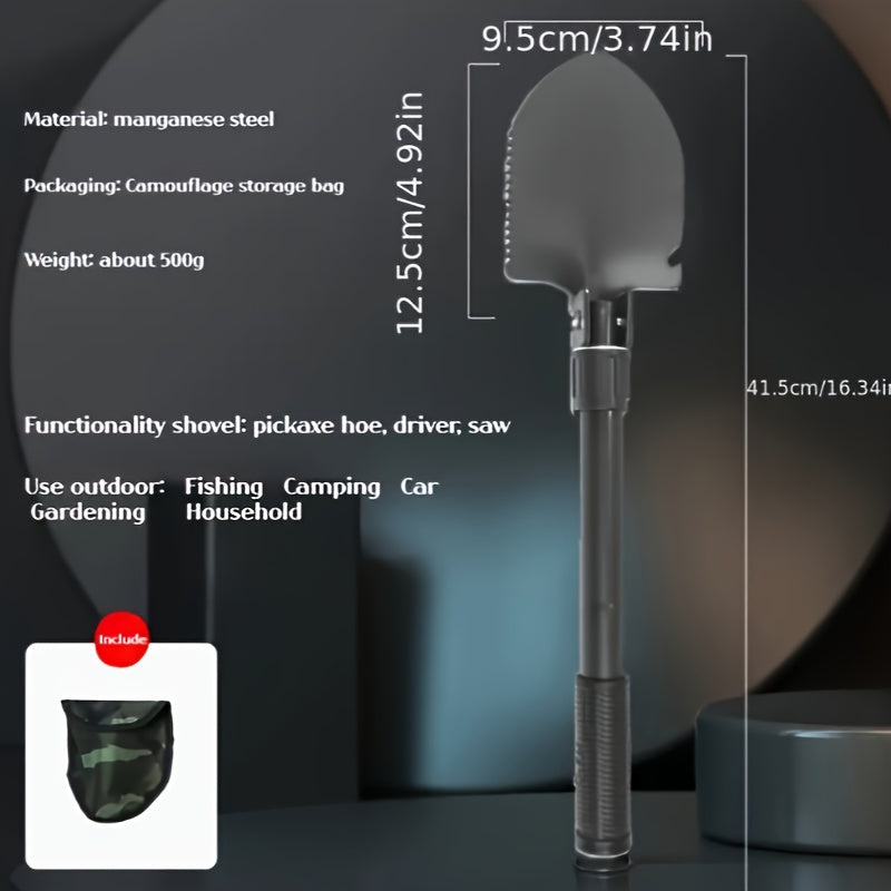 FORGEWAY - Folding Survival Shovel for Campsite and Roadside Tasks
