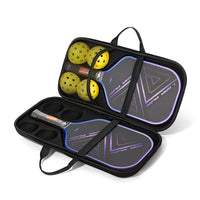 EVA Hard Shell Drop-Proof Pickleball Racket and Ball Storage Bag, 4-Ball Capacity + Racket Compartment, Complete Set, 1pc Molded Design, Ready to Carry