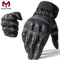 Men'S Hard Shell Protective Gloves, Touch Screen Tactical Gloves, Suitable for Outdoor Sports, Climbing, Hiking, Men And Women, Summer Winter