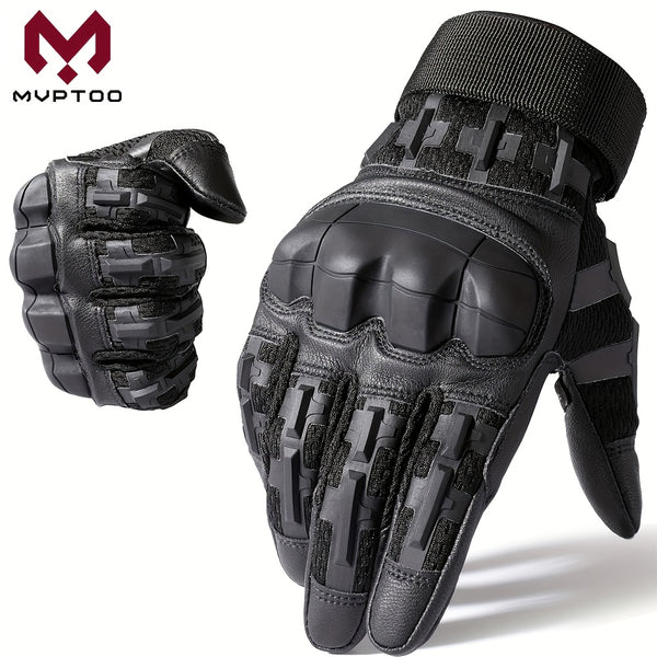 Men'S Hard Shell Protective Gloves, Touch Screen Tactical Gloves, Suitable for Outdoor Sports, Climbing, Hiking, Men And Women, Summer Winter