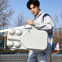 EVA Hard Shell Drop-Proof Pickleball Racket and Ball Storage Bag, 4-Ball Capacity + Racket Compartment, Complete Set, 1pc Molded Design, Ready to Carry