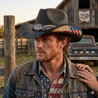 EAGLORY - Patriotic Cowboy Hat for Standout Anniversary Style