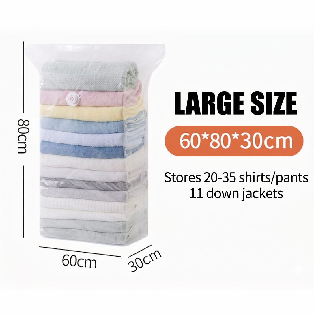 AERVIXA - Pump-Free Compression Bags for Space-Saving Storage