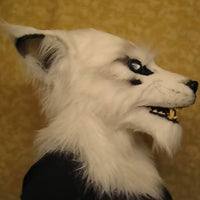 LUPHORA - LED Werewolf Mask with Glowing Eyes and Movable Ears