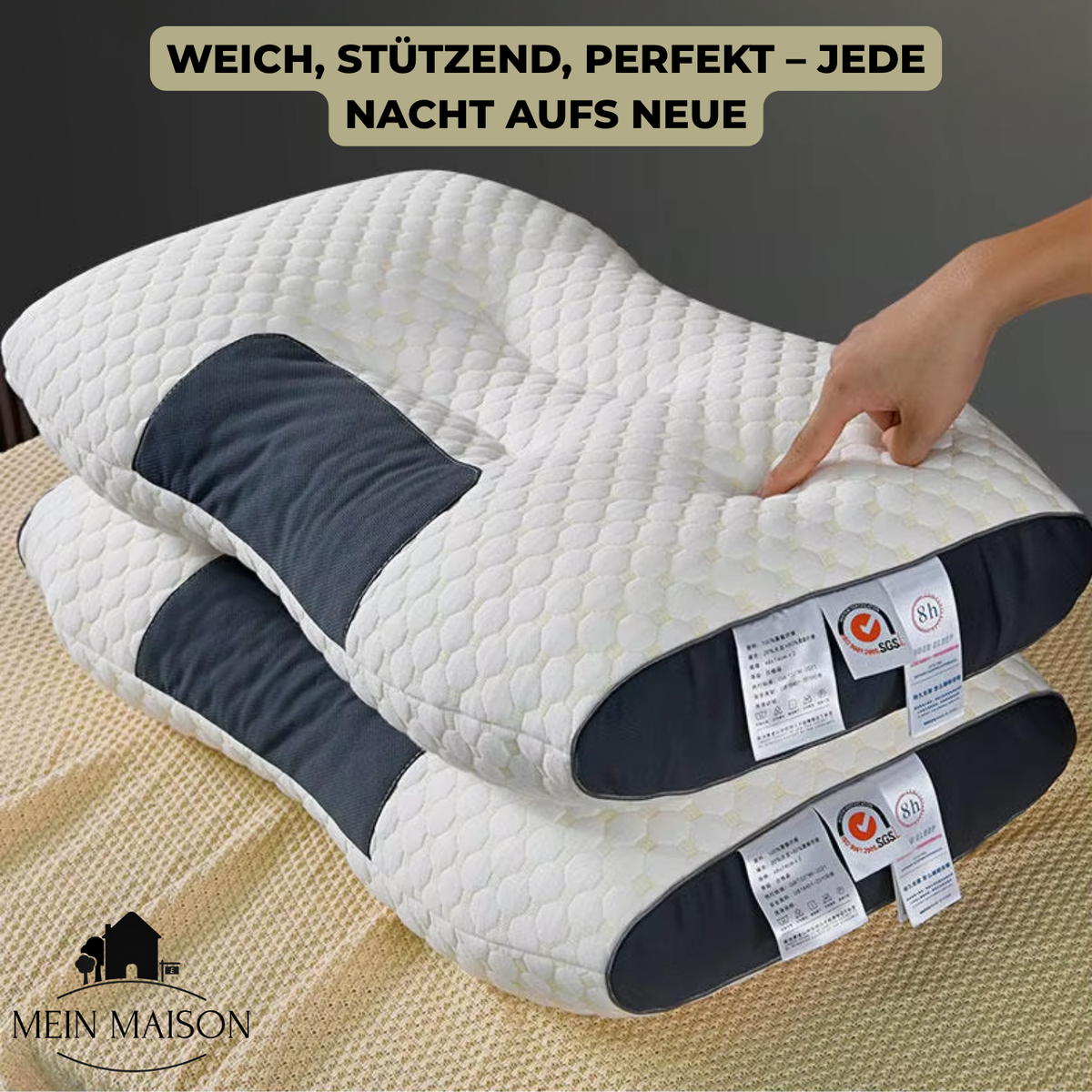 CERVYLO - Ergonomic Neck Pillow for Pressure-Relieving Sleep