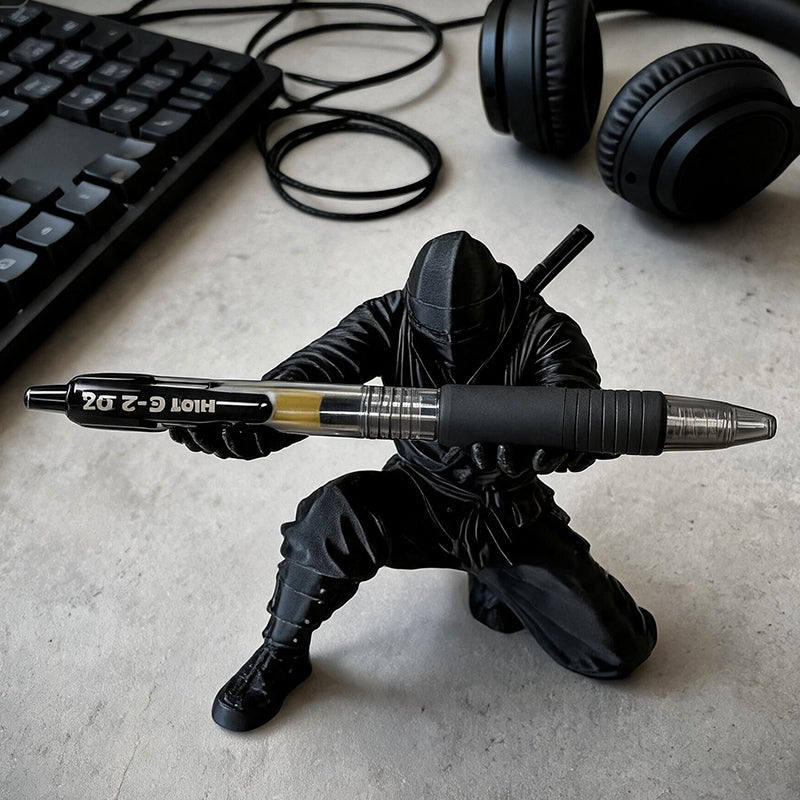 INKURAI - 3D-Printed Samurai Pen Holder for a Striking, Tidy Desk
