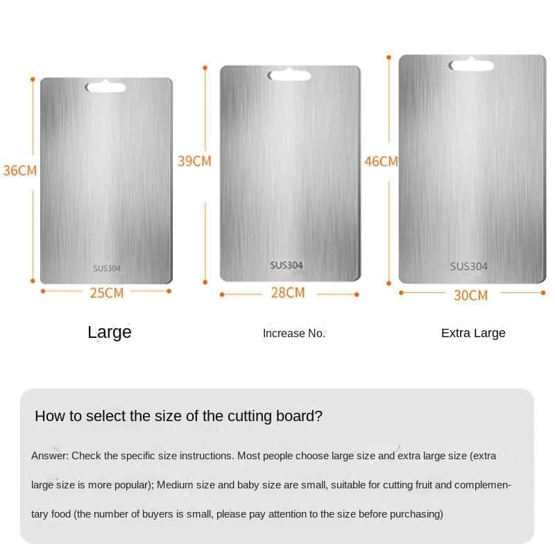 TITANCLEAN - Stainless Steel Cutting Board for Hygienic Food Prep