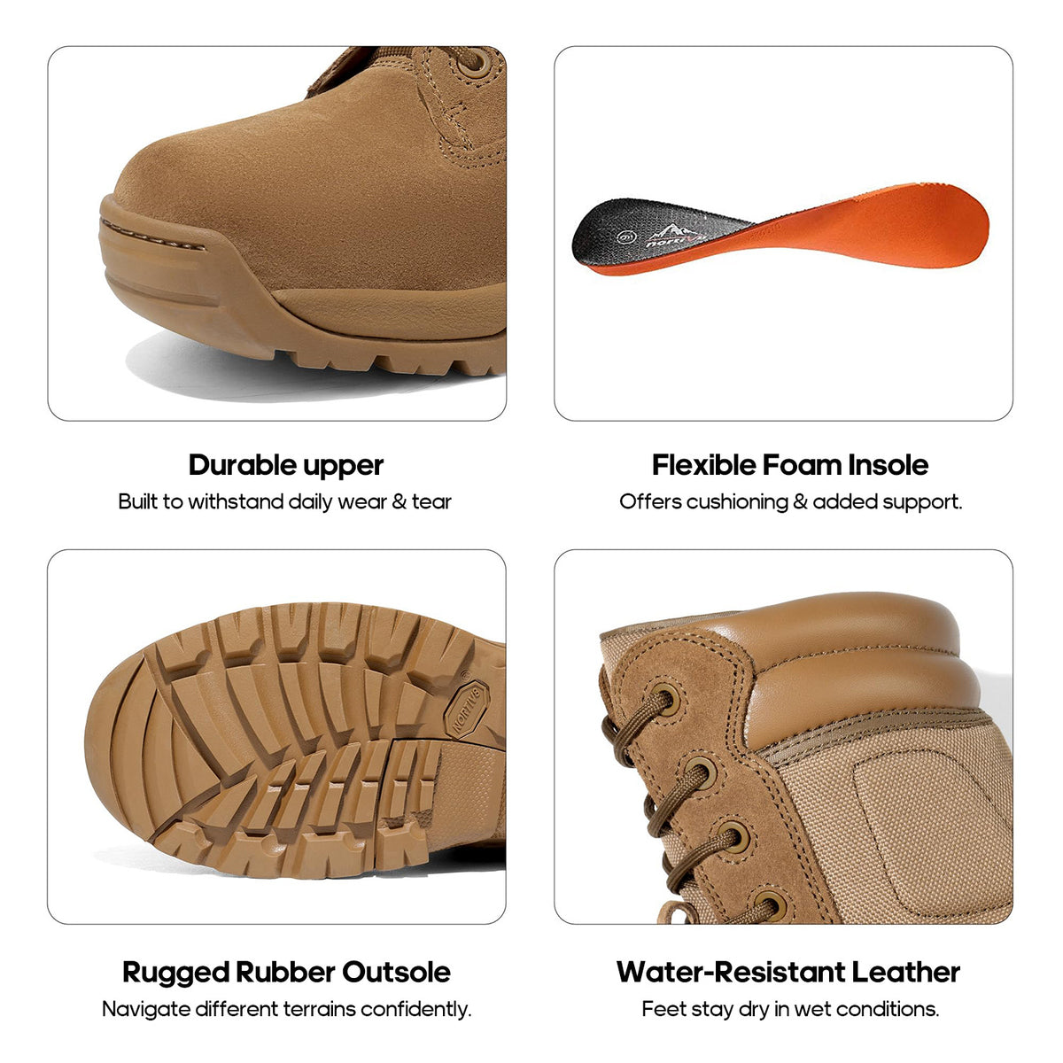 VELDRIK - Waterproof Tactical Boots for All-Day Outdoor Support