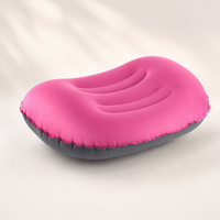 AIRREST - Inflatable Travel Pillow for Colorful Curved Support