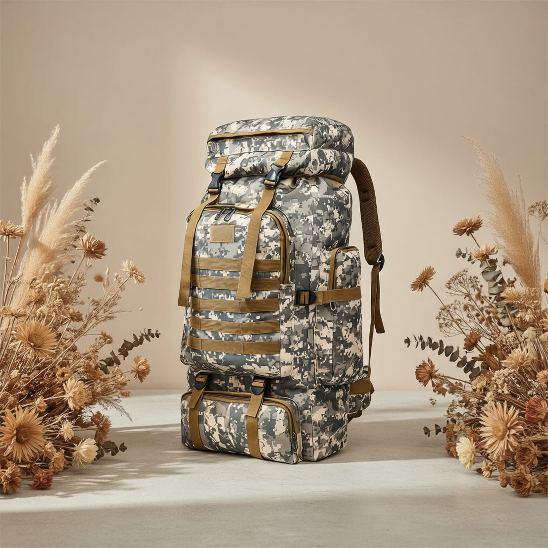 FOLDARA - Foldable Printed Backpack for Easy Travel Storage