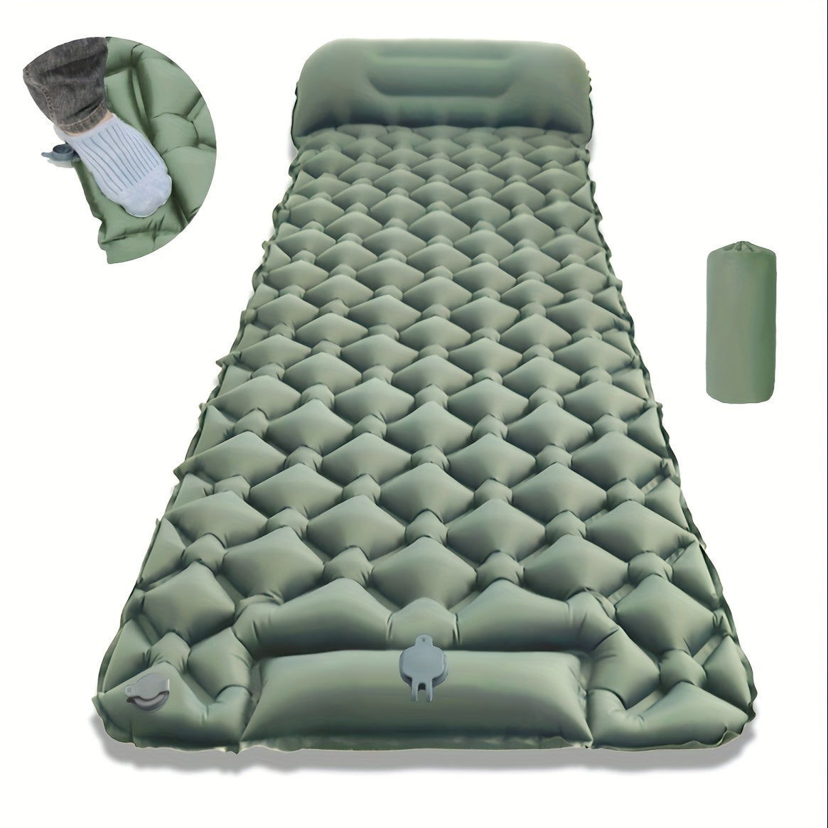 NAPSORA - Inflatable Sleeping Pad for Fast Campsite Comfort