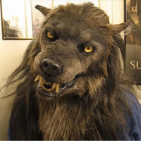 LUPHORA - LED Werewolf Mask with Glowing Eyes and Movable Ears