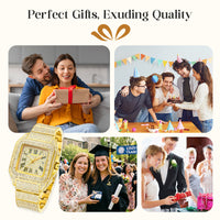 ✨Luxury Square Rhinestone Watch – Elegant Sparkle for Every Occasion✨