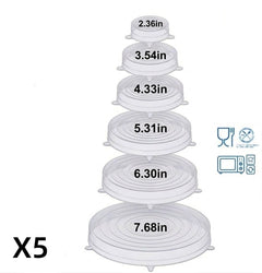 ECOCOVER - Stretchable Silicone Lids for Fresher Food Storage