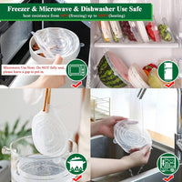 ECOCOVER - Stretchable Silicone Lids for Fresher Food Storage