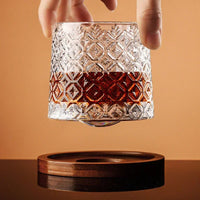 SWIRLUNE - Crystal Whiskey Glass Set for Effortless Aroma Swirling