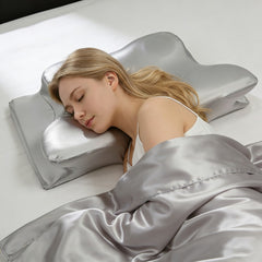VELYORA - Butterfly Neck Pillow Cover for Sculptural Seating Comfort
