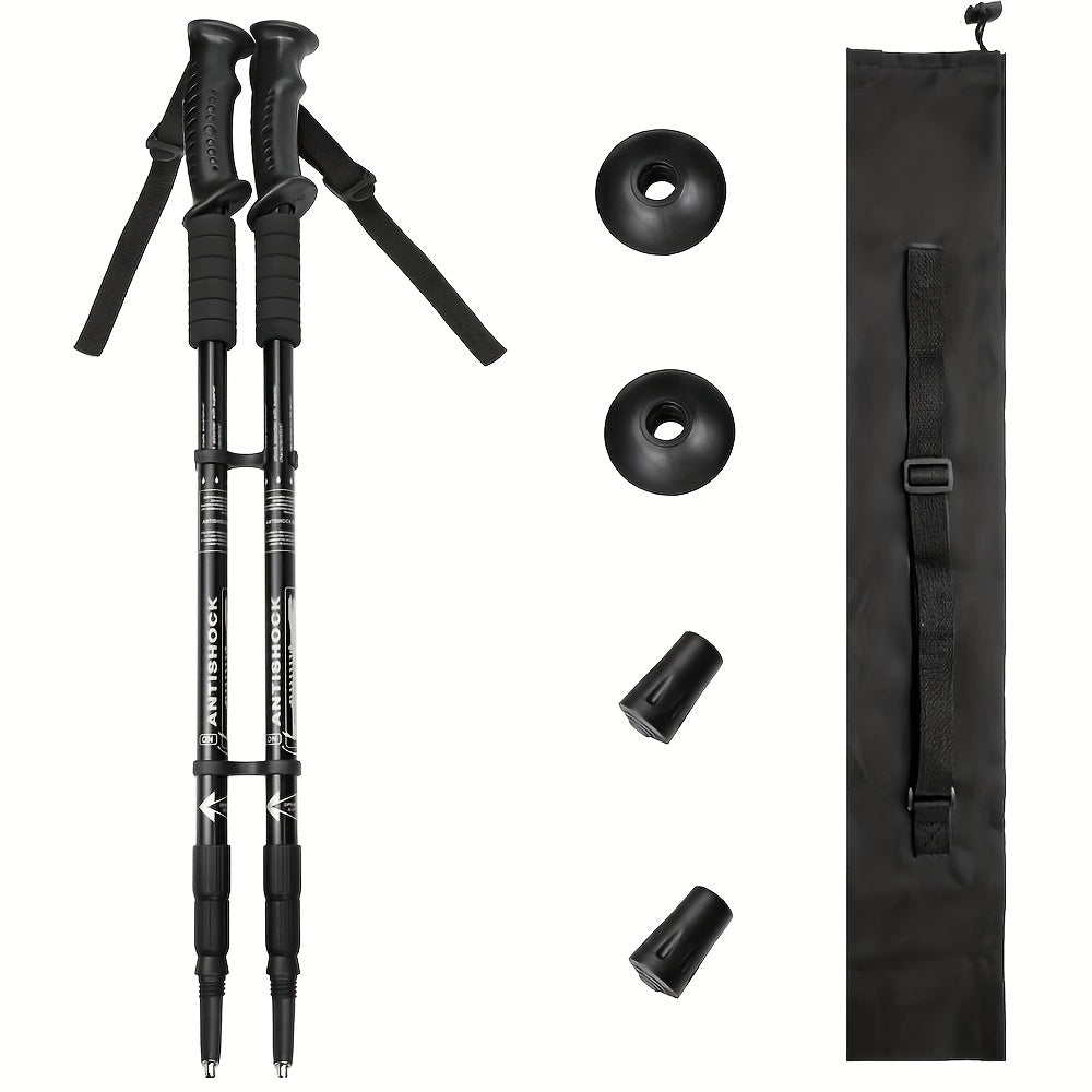 TRAVYLO - Adjustable Trekking Poles for Balanced Trail Support