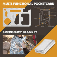 Versatile Outdoor Emergency Kit]Compatible with MOLLE System, This Survival First Aid Set Is a Must-Have for Camping, Hunting, Hiking, And Fishing. A Universal Emergency Gear Suitable for Both Men And Women, It Makes a Practical Gift Option