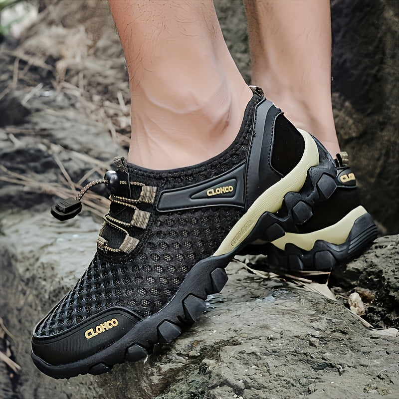 VELQARO - Men's Mesh Sneakers for Cushioned Outdoor Comfort