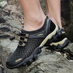 VELQARO - Men's Mesh Sneakers for Cushioned Outdoor Comfort