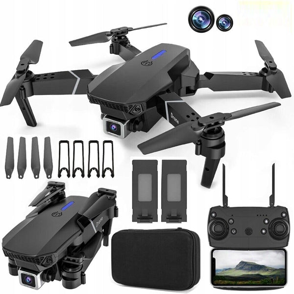 E88 Pro Max 4K Foldable Drone | FPV Live Video | Altitude Hold | One-Key Takeoff & Landing | RC Drone for Kids & Adults