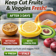 LOCKAFRESH - Reusable Silicone Stretch Covers That Keep Food Fresh