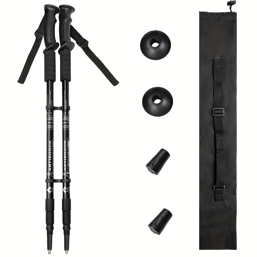 TRAVYLO - Adjustable Trekking Poles for Balanced Trail Support