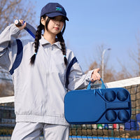 EVA Hard Shell Drop-Proof Pickleball Racket and Ball Storage Bag, 4-Ball Capacity + Racket Compartment, Complete Set, 1pc Molded Design, Ready to Carry