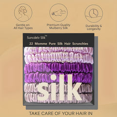 TRESYVA - Silk Scrunchie Set for Gentle, Friction-Reducing Styling